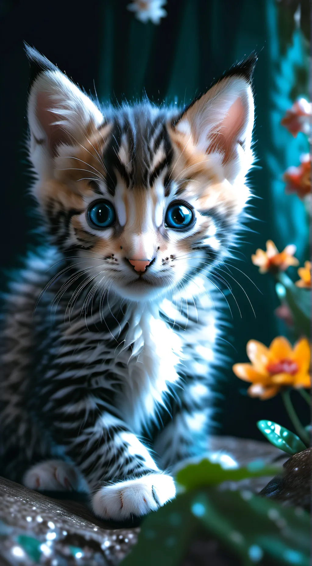 ai character: kitten background