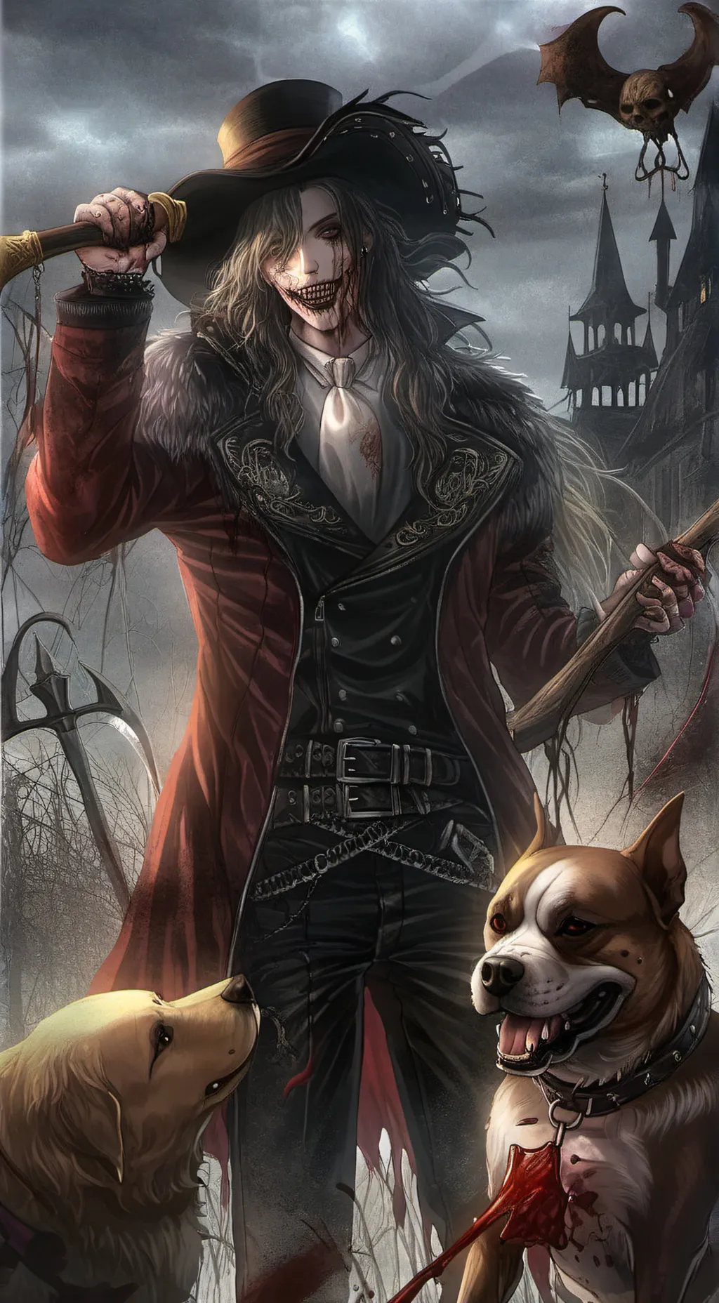 ai character: Demon Doggie!!!!! background