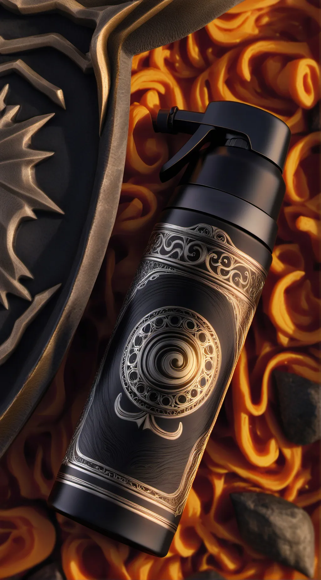 ai character: Inflation Spray background