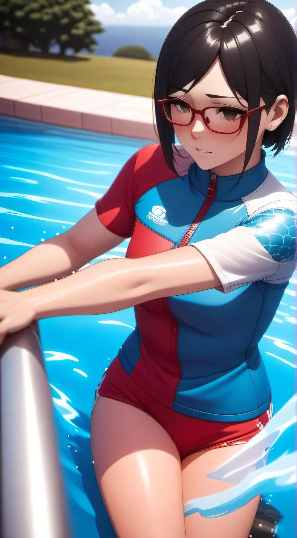 ai character: Sarada Uchiha background