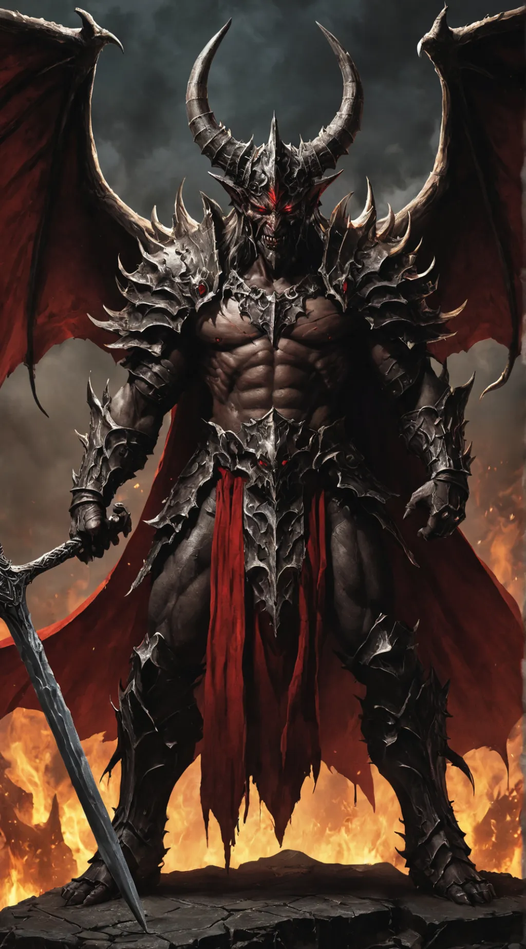 ai character: demon king background