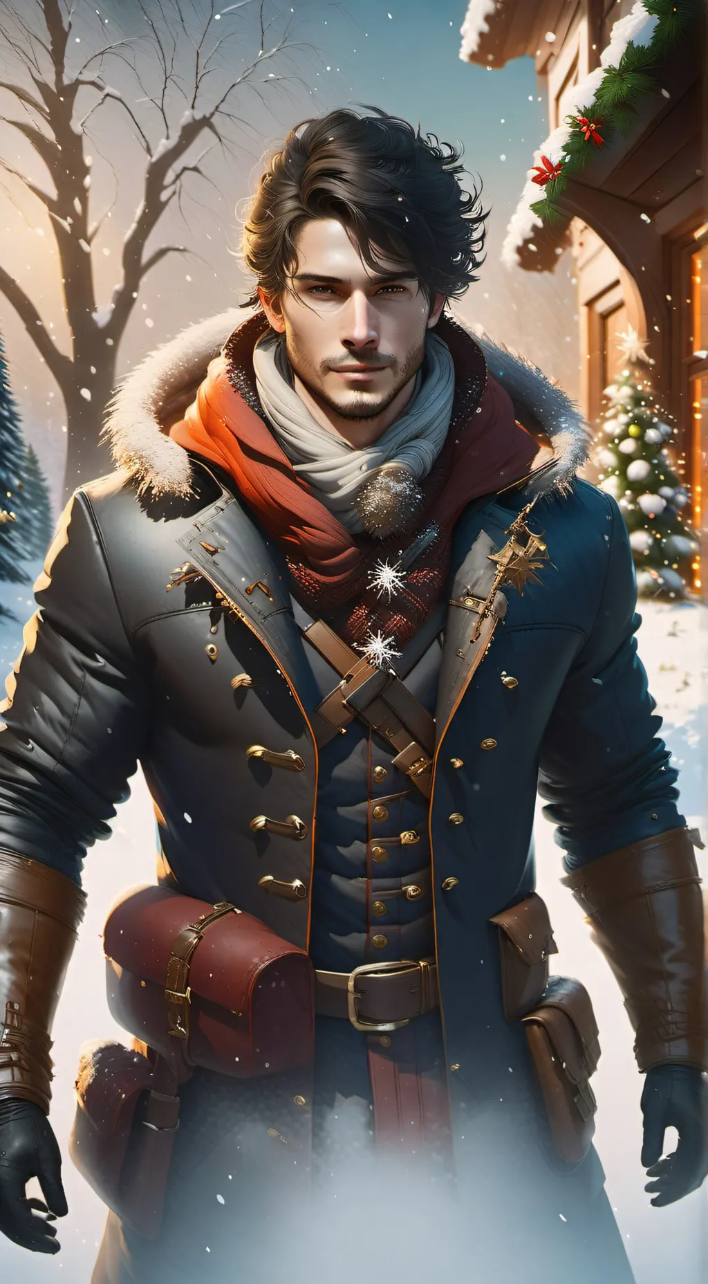 ai character: BKDK Christmas! background