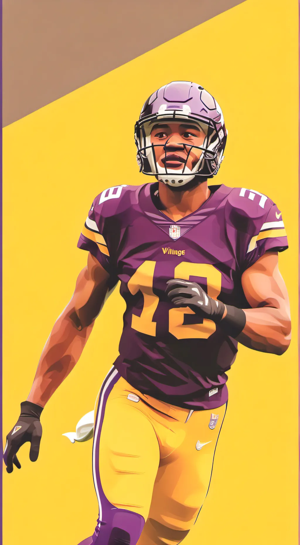 ai character: Justin Jefferson  background