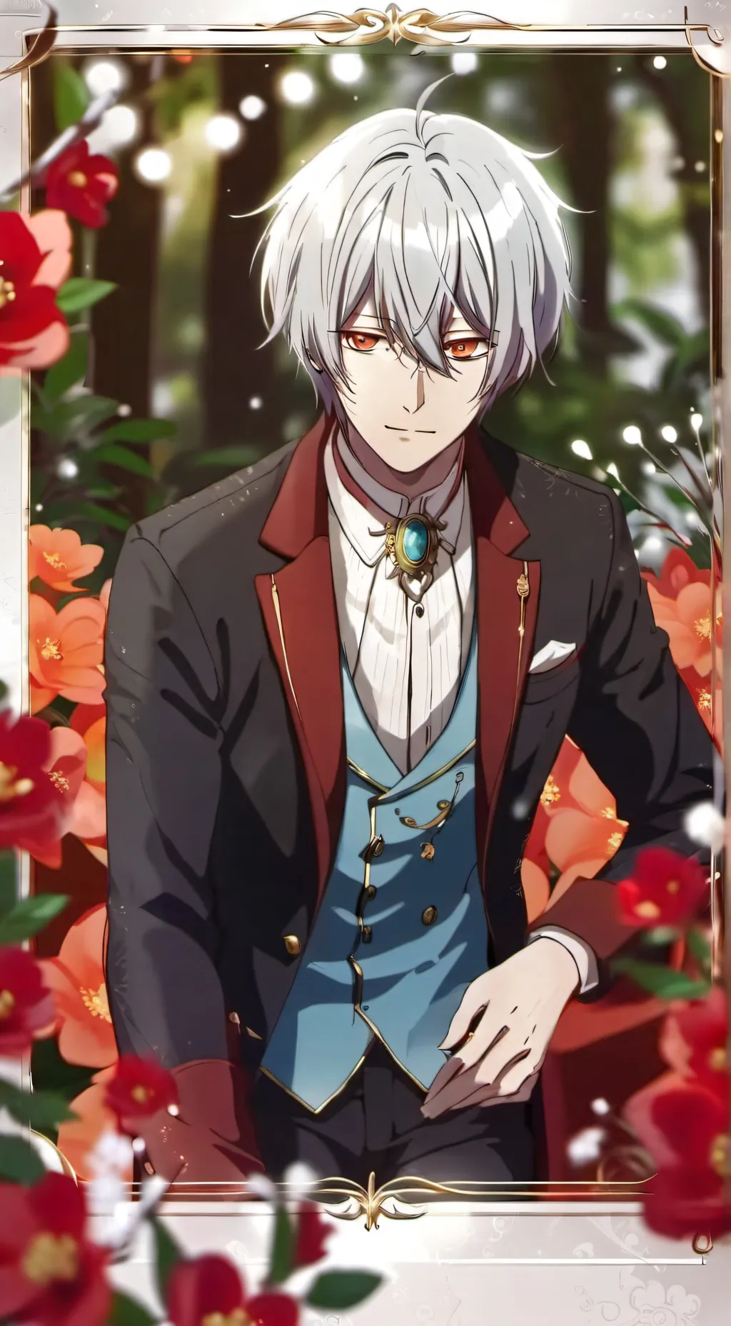 ai character: shoto todoroki  background