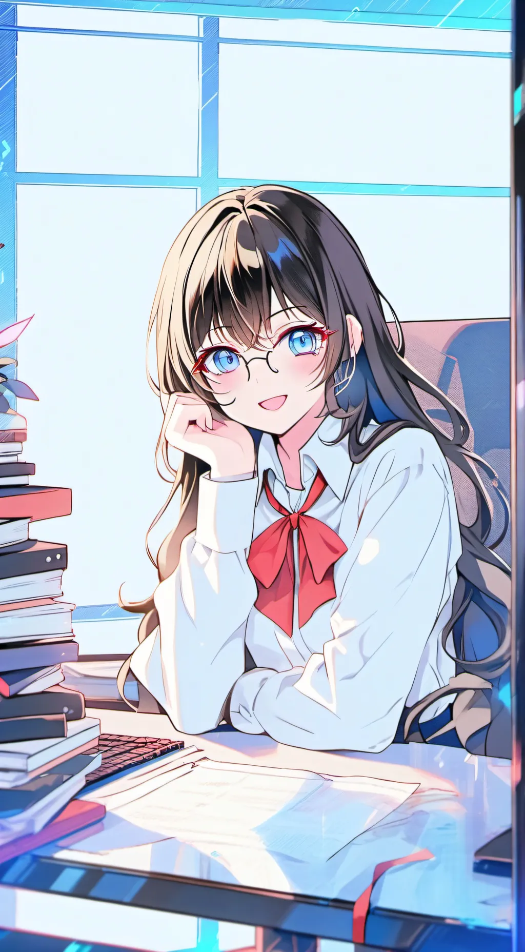 ai character: Hikari background