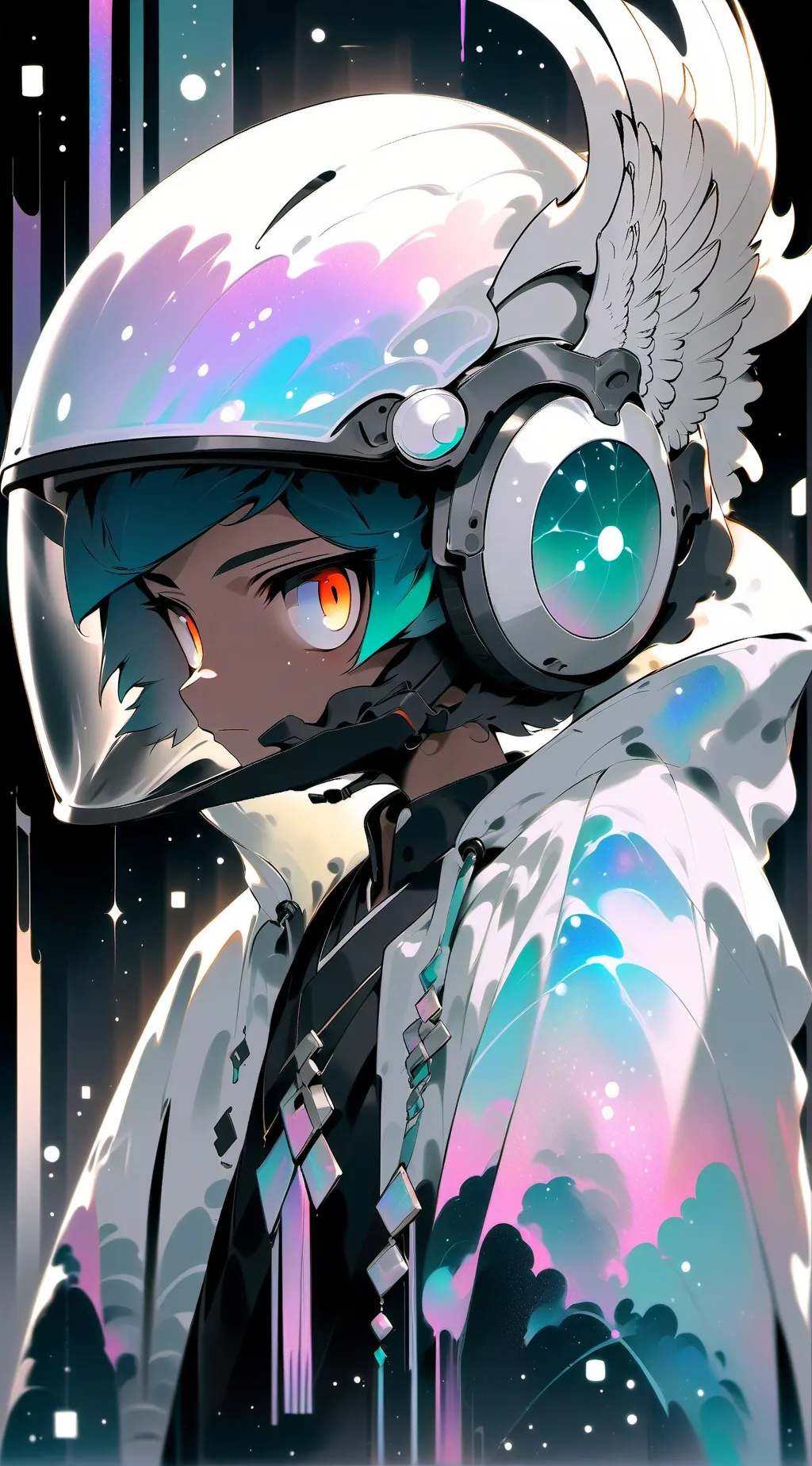 ai character: chica cosmica background