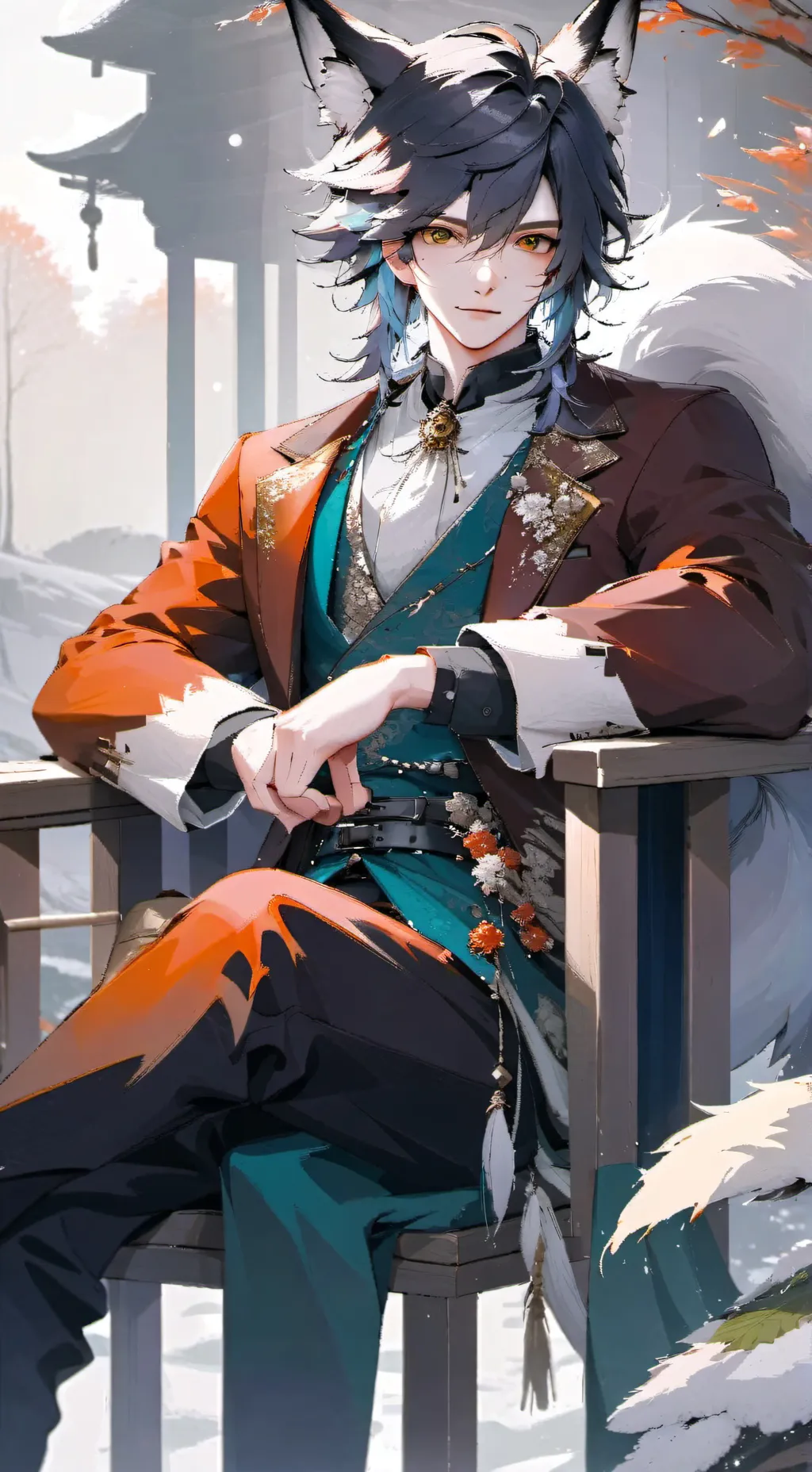 ai character: ash background