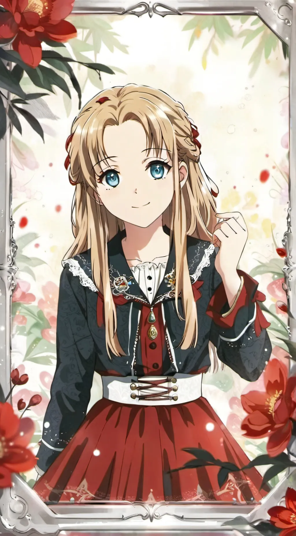 ai character: Gabriela blox 787 background