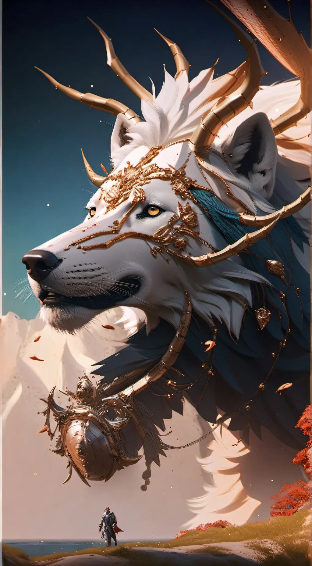 ai character: dog background