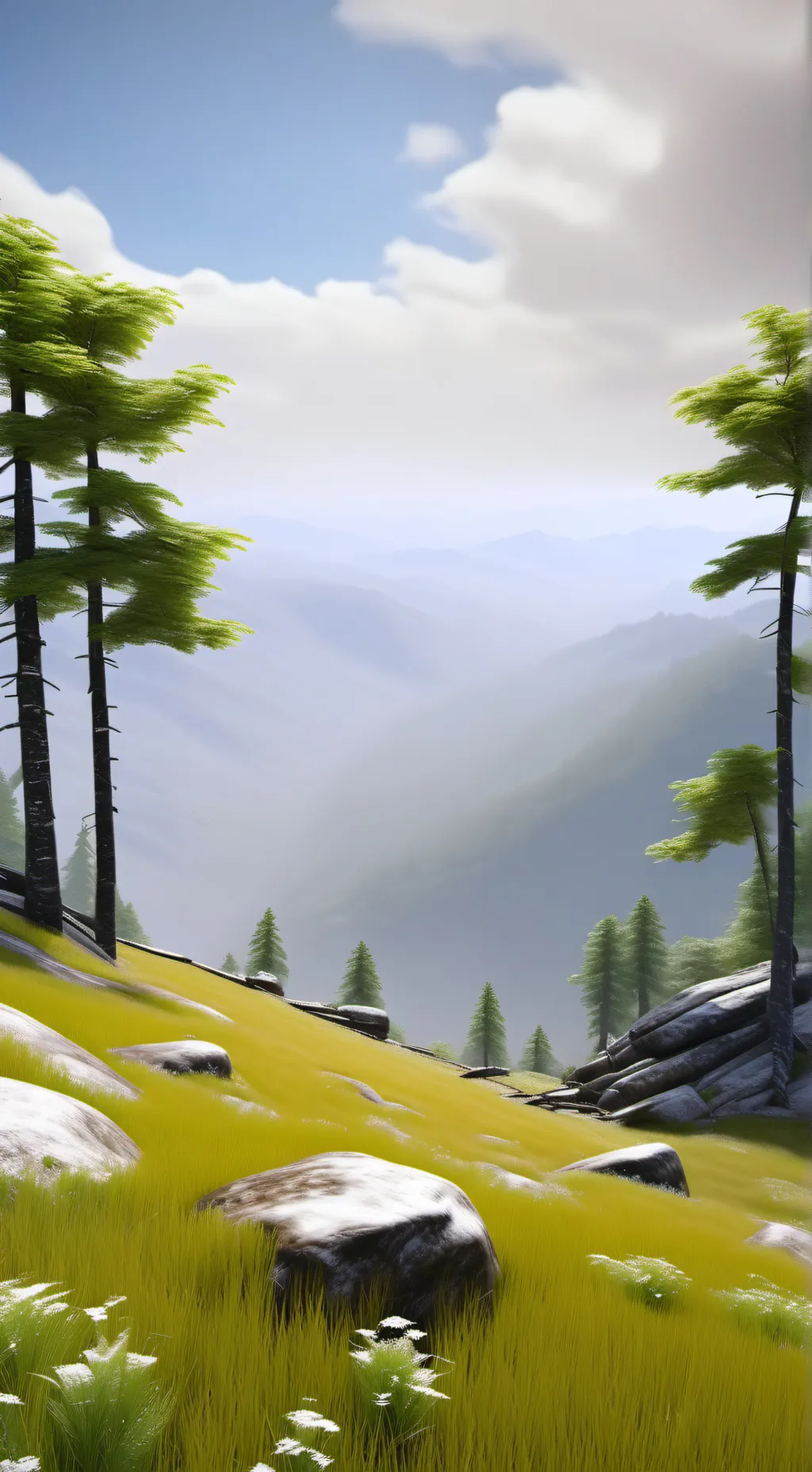 ai character: Grass background