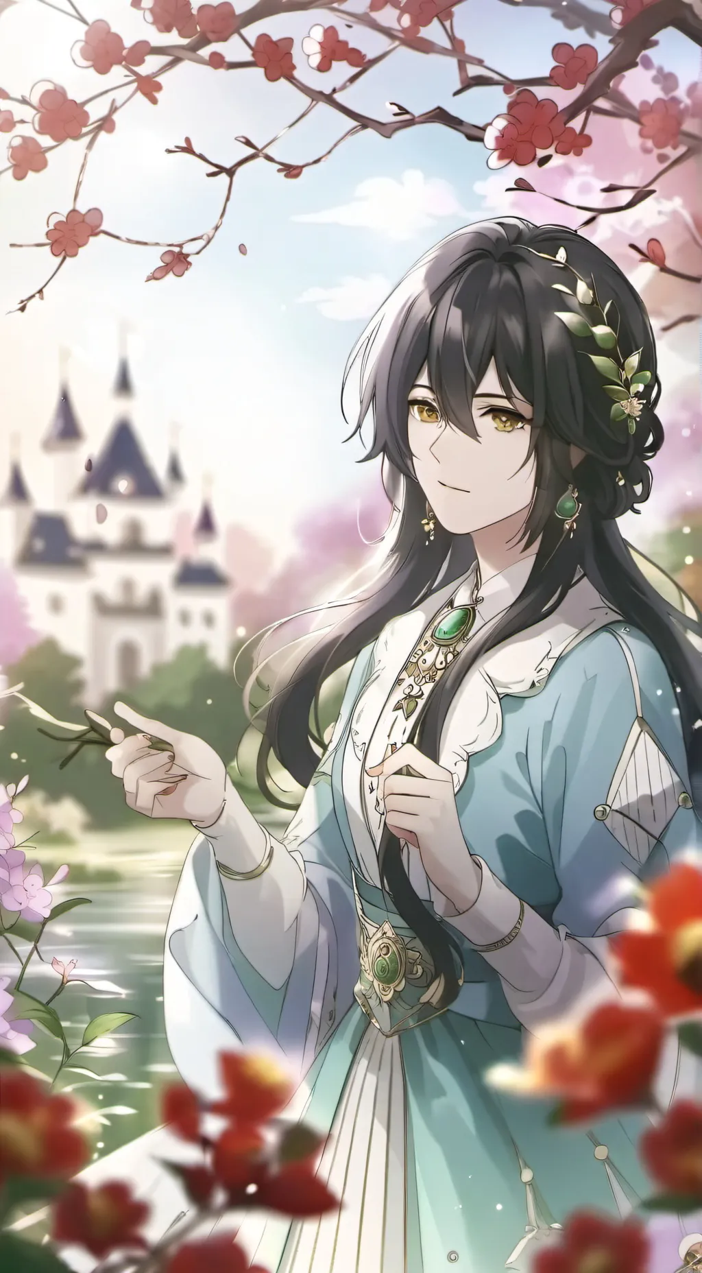 ai character: alastor Lucifer  background