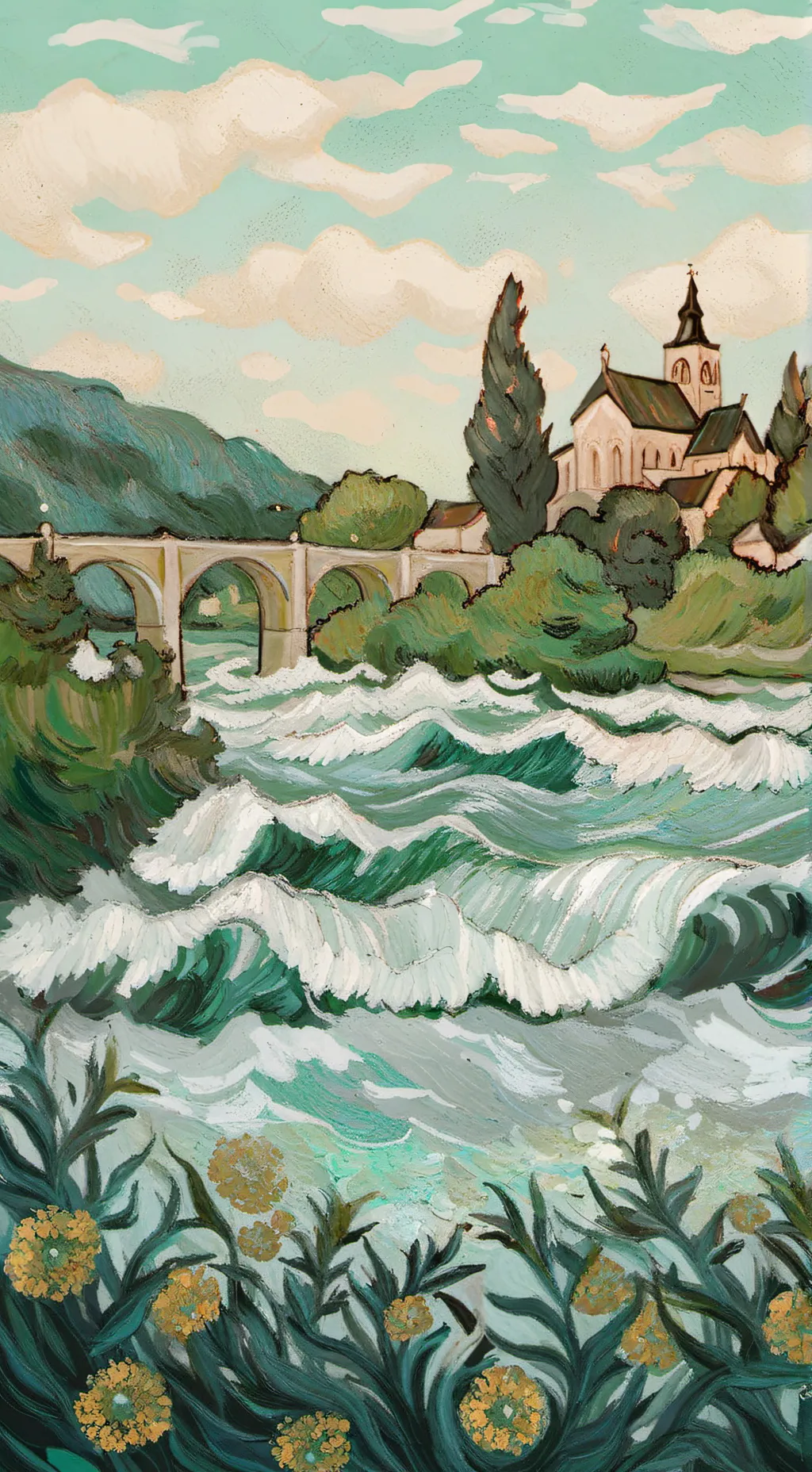 ai character: Dogman (wedding) background