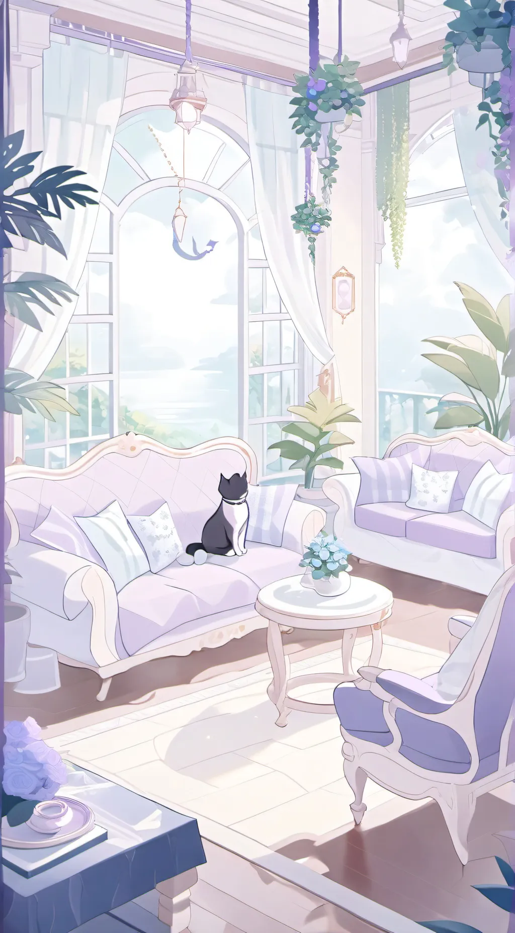 ai character: 💜House Setting💜 background