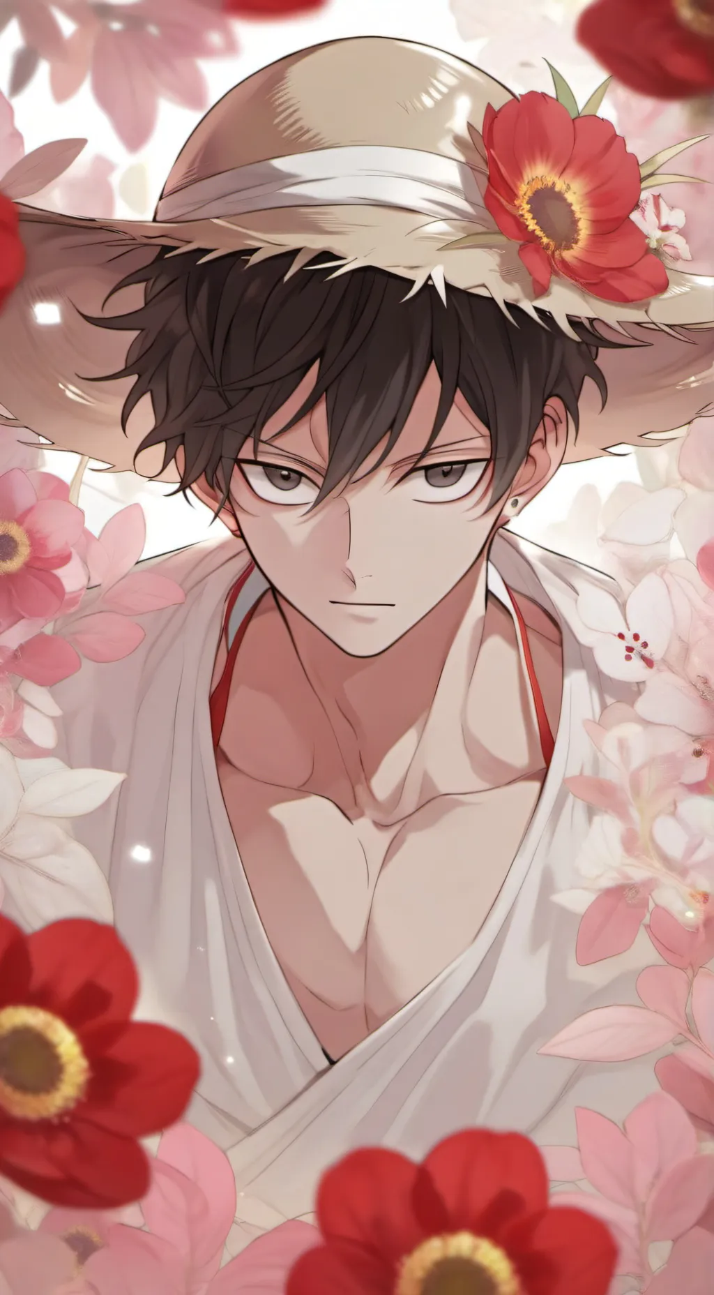 ai character: One piece  background