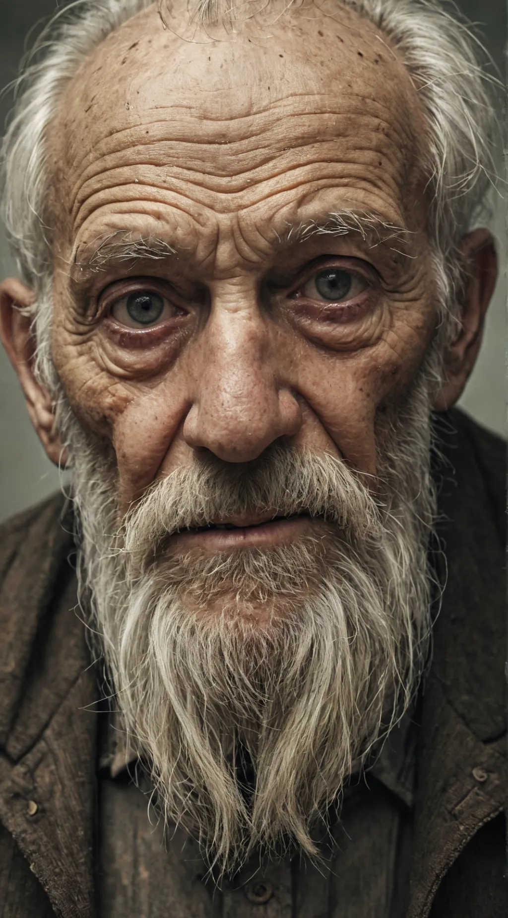 ai character: creepy old man background