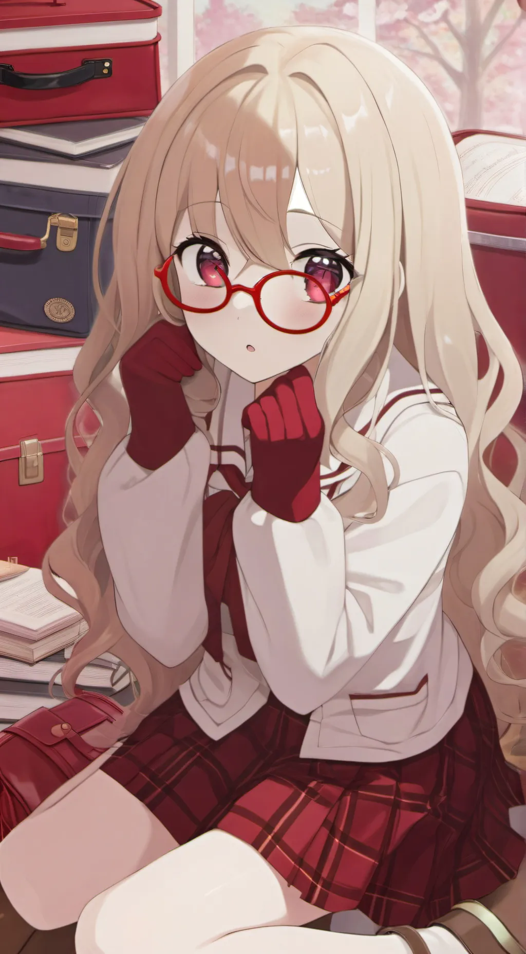 ai character: Chrysanthemum  background