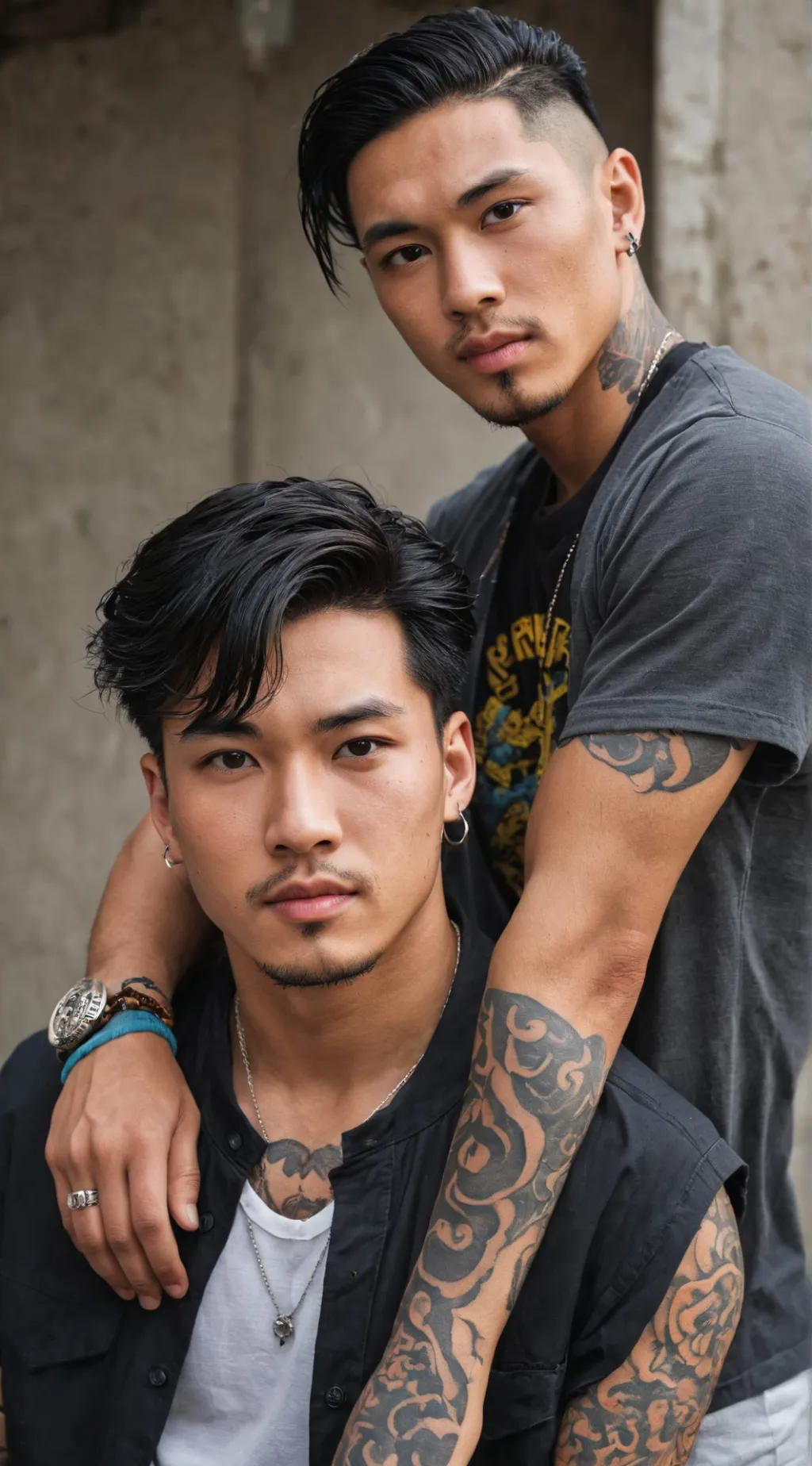 ai character: Eli and Kai  background