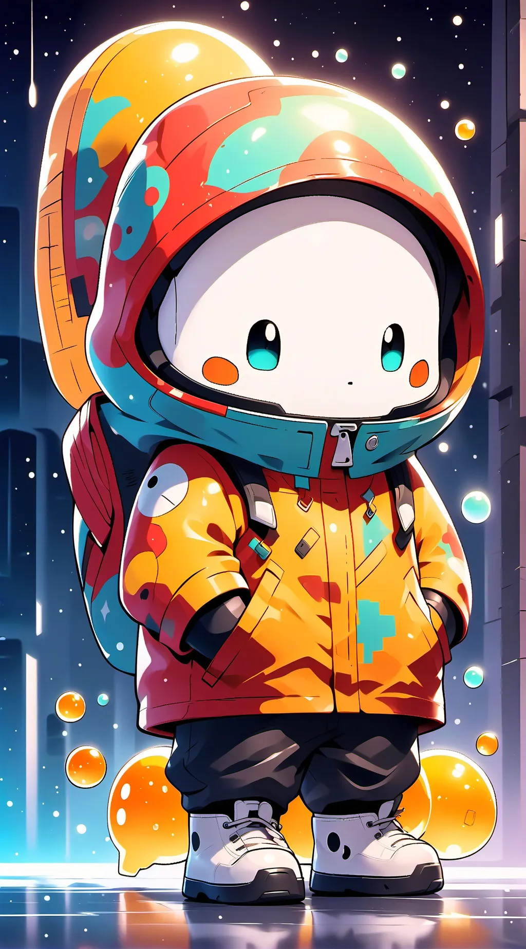 ai character: Among  us X Md:3 background