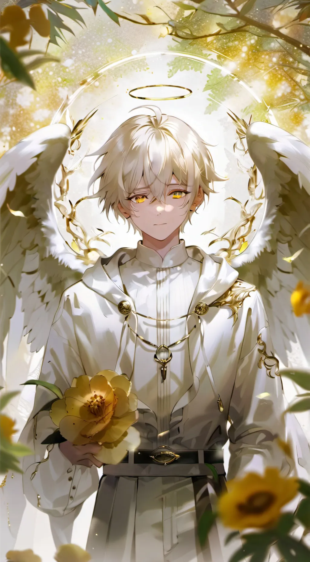 ai character: Saint-Michel  background