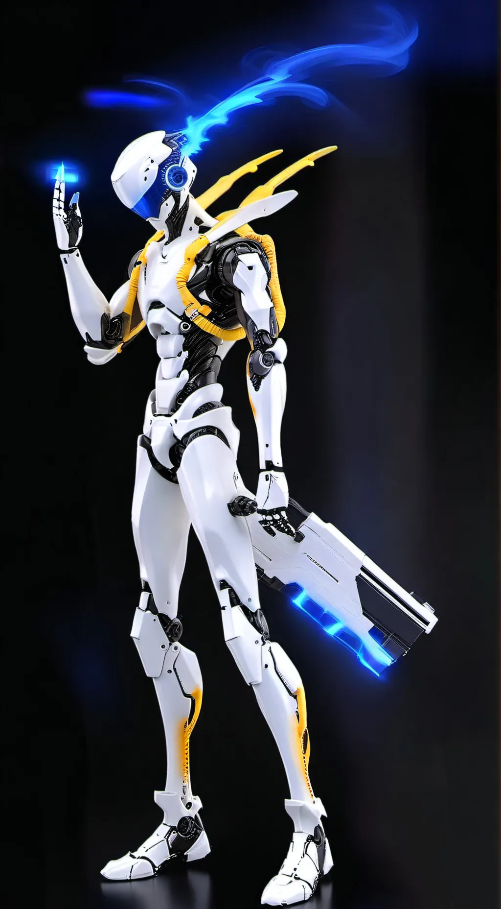 ai character: black background