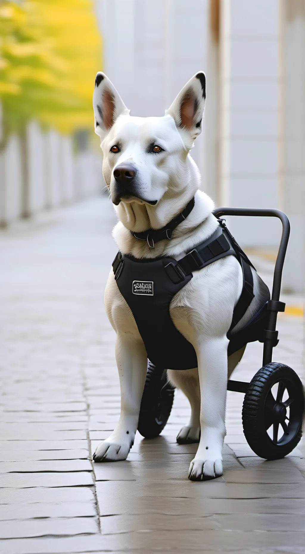 ai character: Perro lastimado background