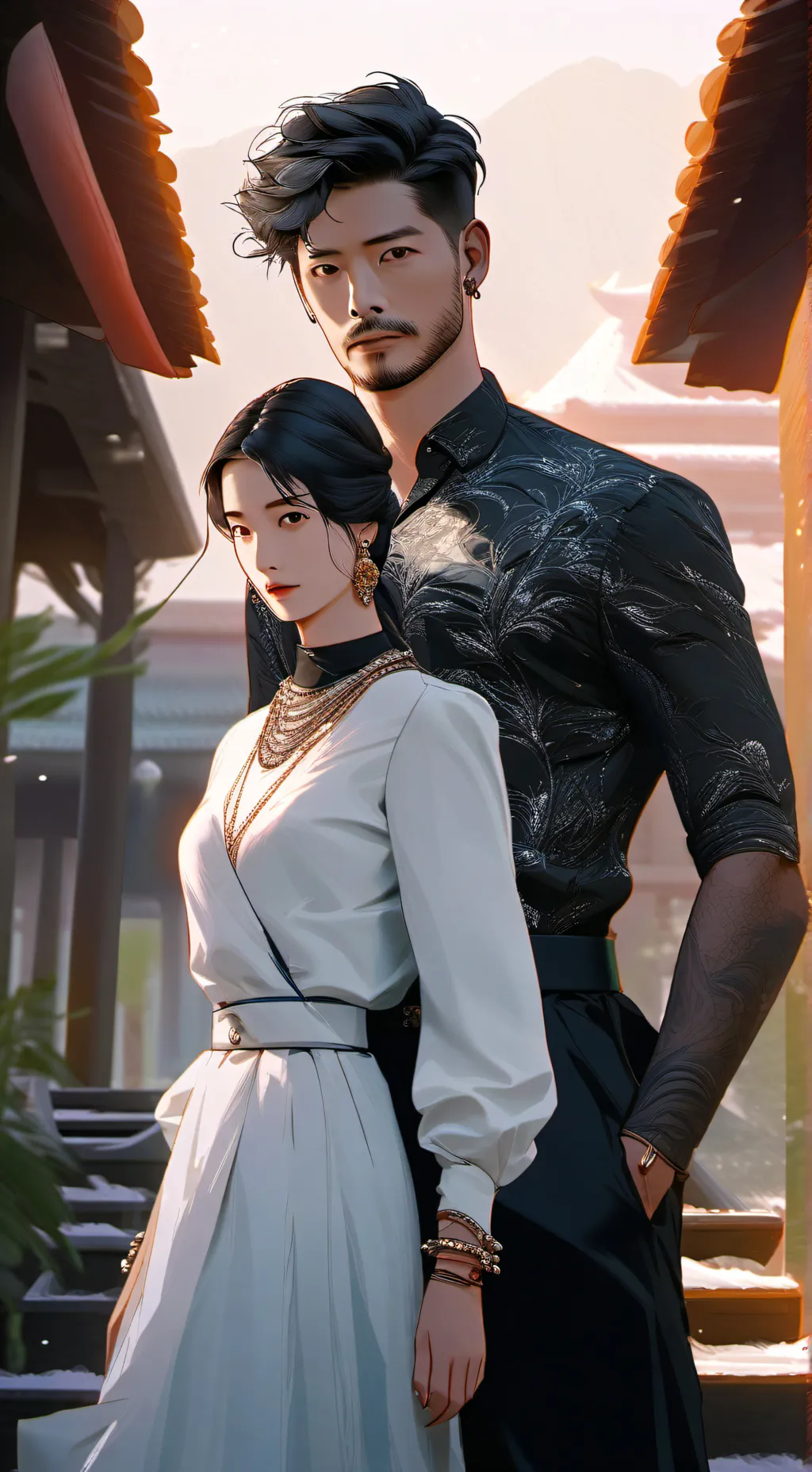 ai character: Home - Bathroom Br background