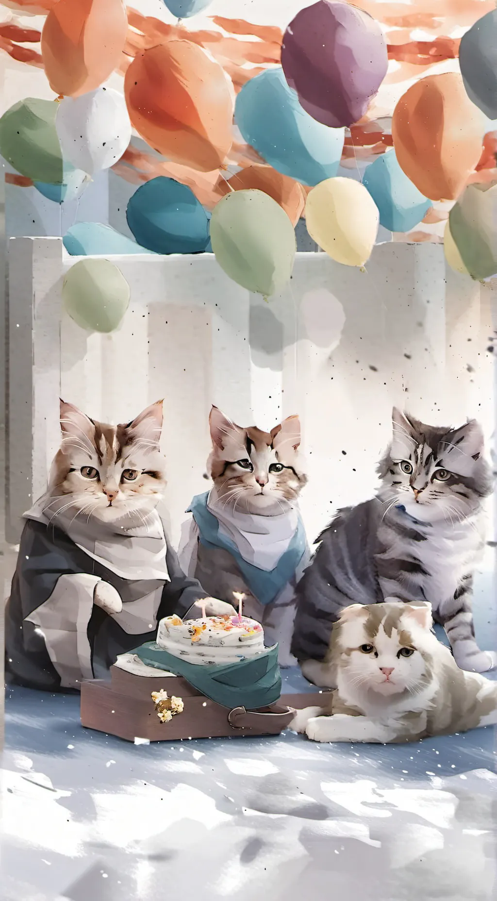 ai character: cat background