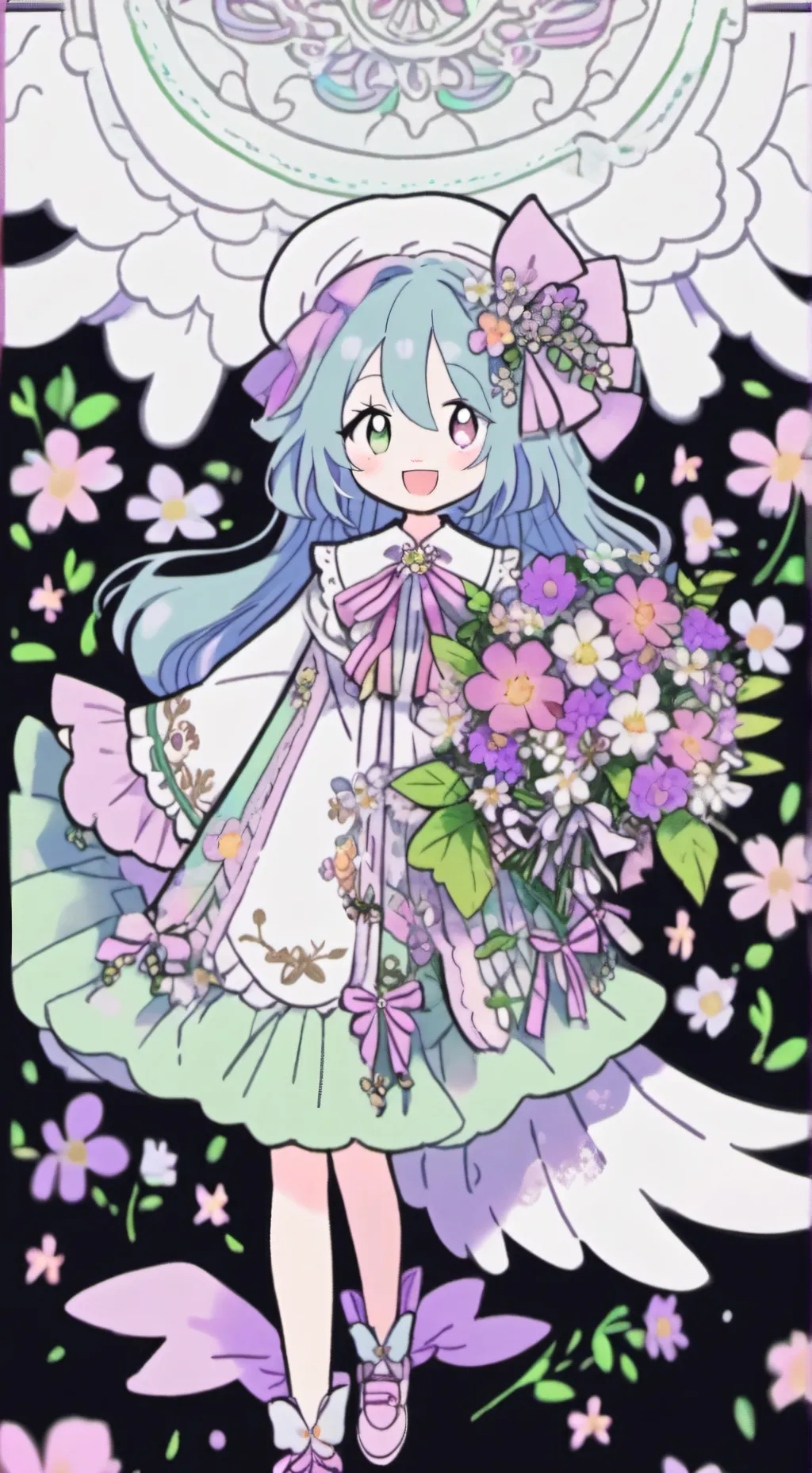 ai character: Meet my oc Luna  background