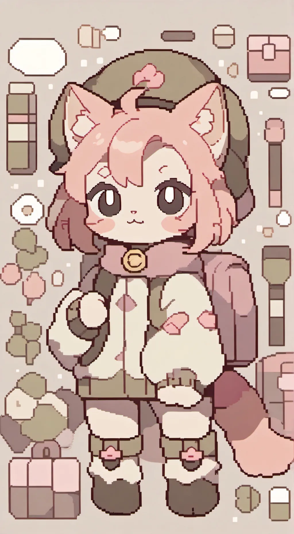 ai character: Pinky background