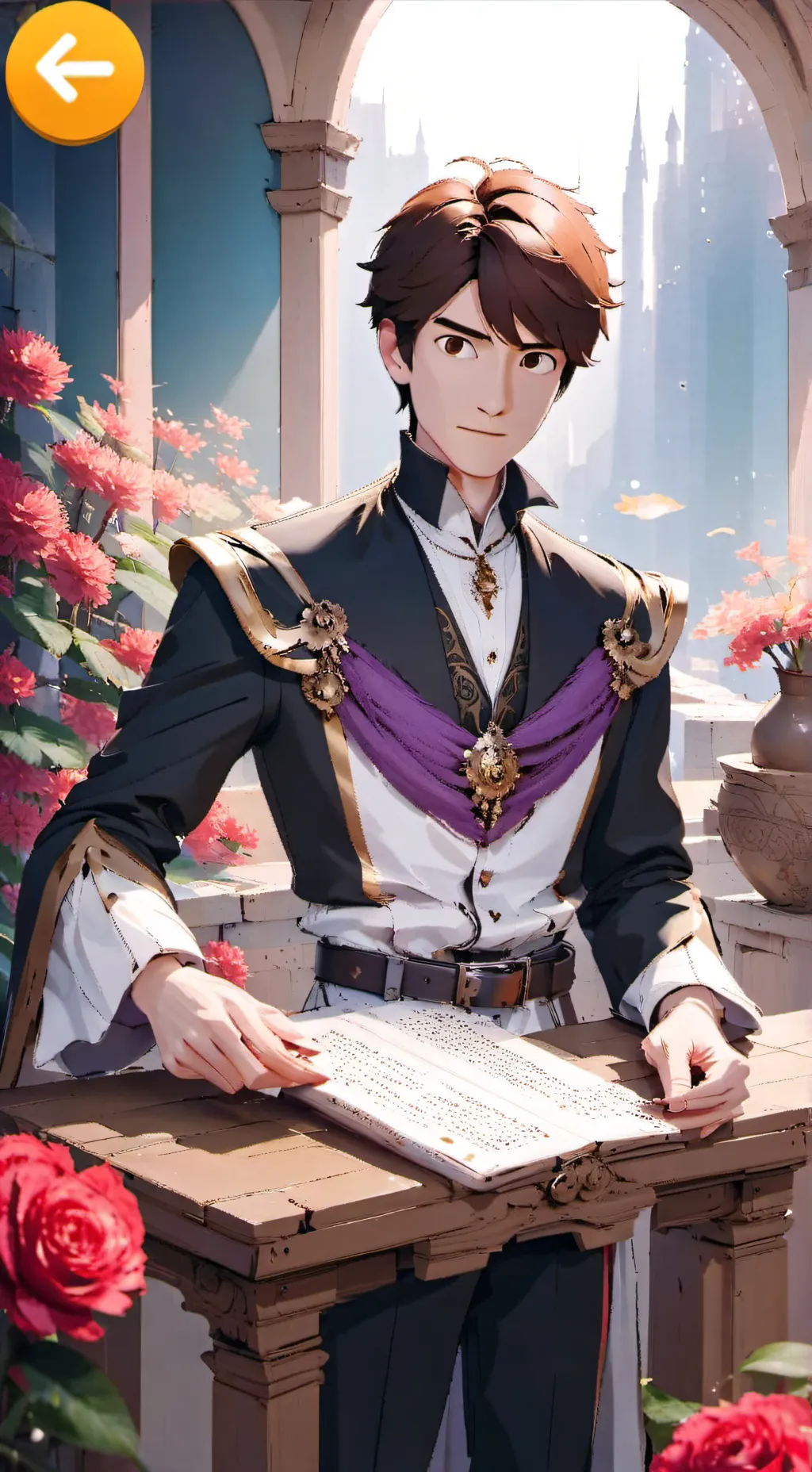 ai character: Merlin  background