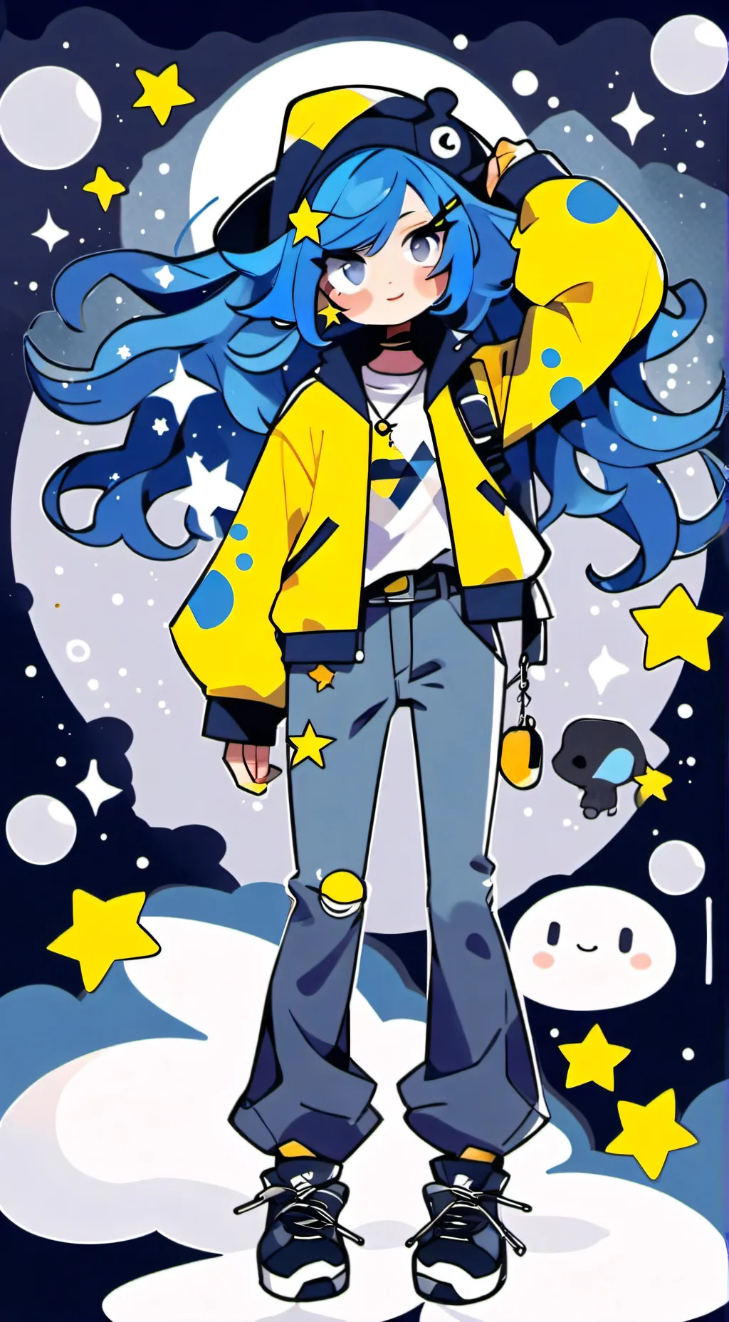 ai character: Moonlight  background