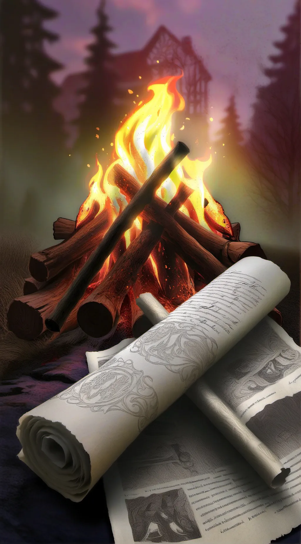 ai character: The journey  background