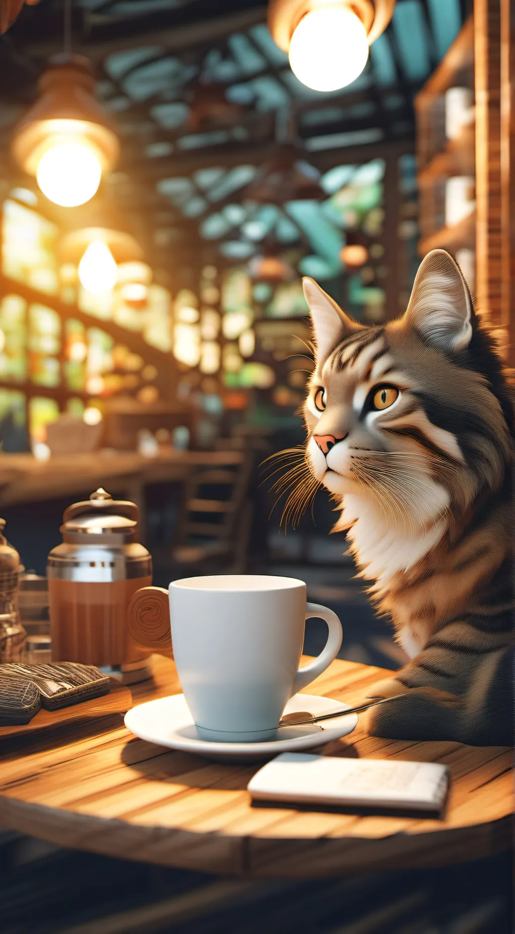 ai character: кот background