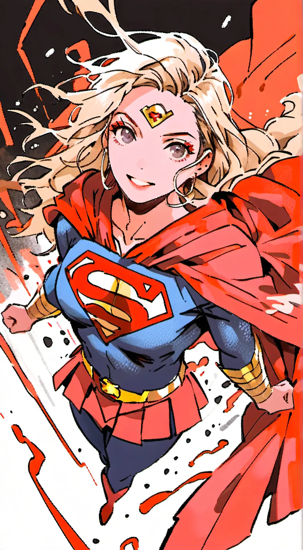 ai character: supergirl  background