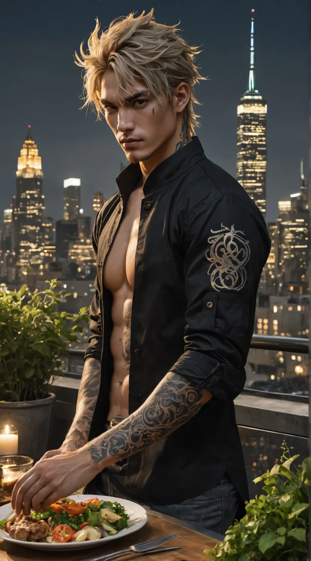 ai character: Kai background