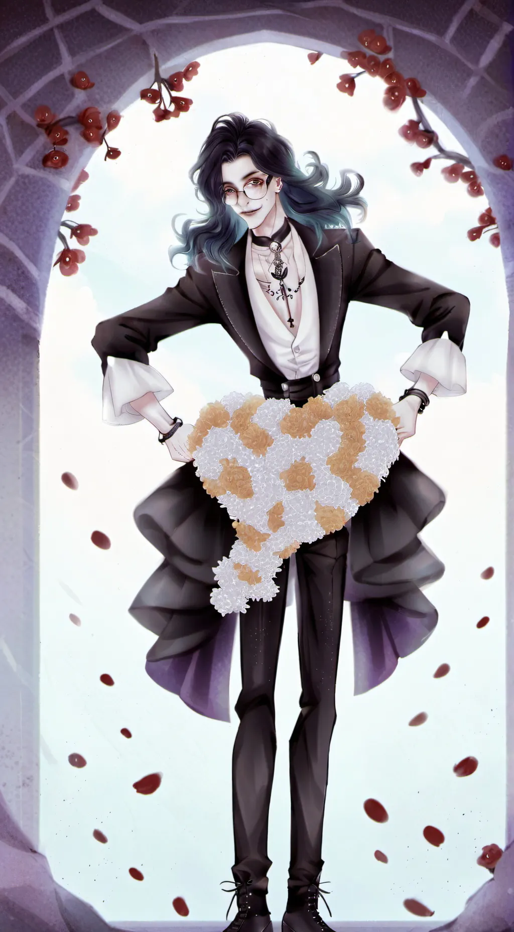 ai character: A҈n҈u҈b҈i҈s҈🏵️ background