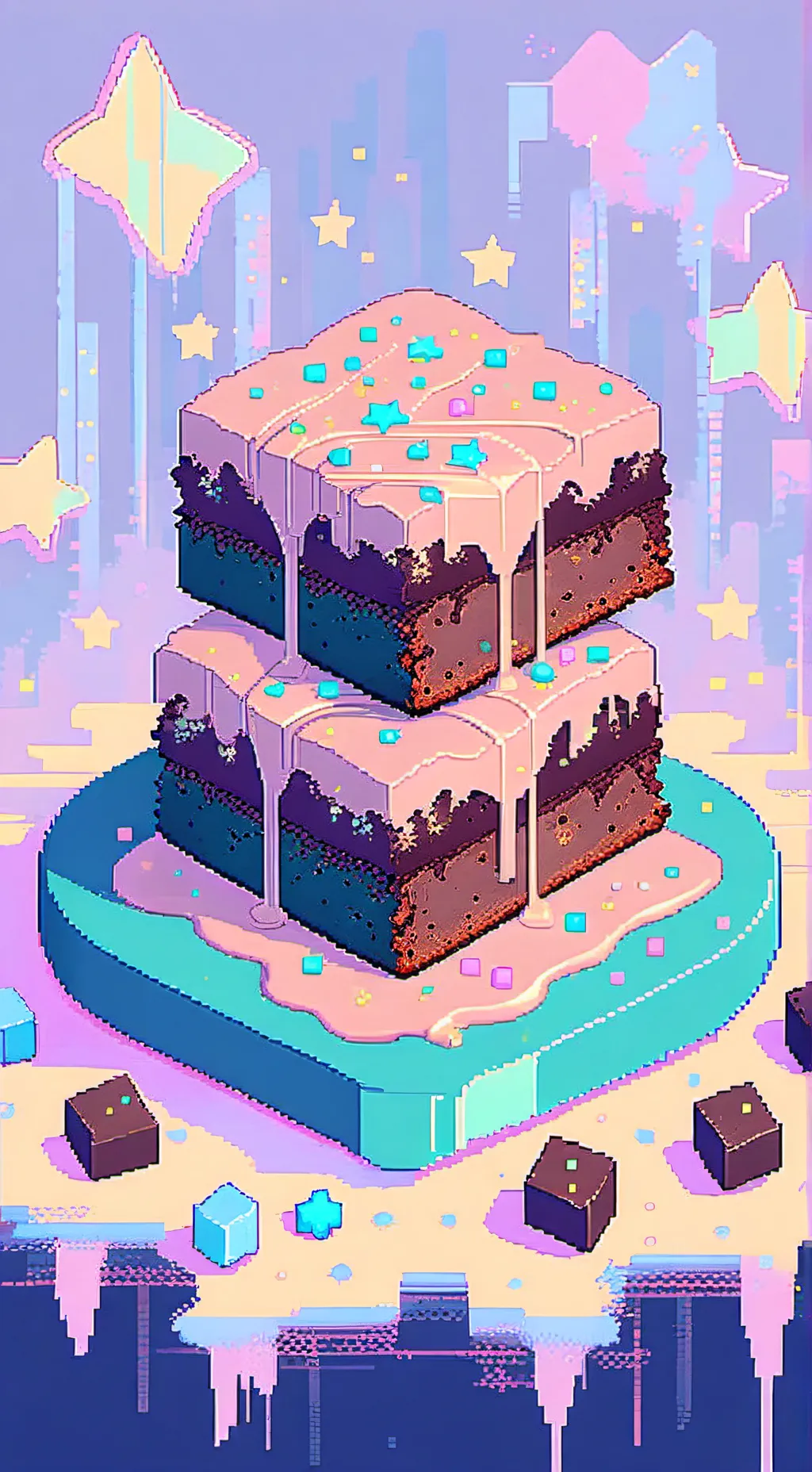 ai character: Edible Magic Stars background