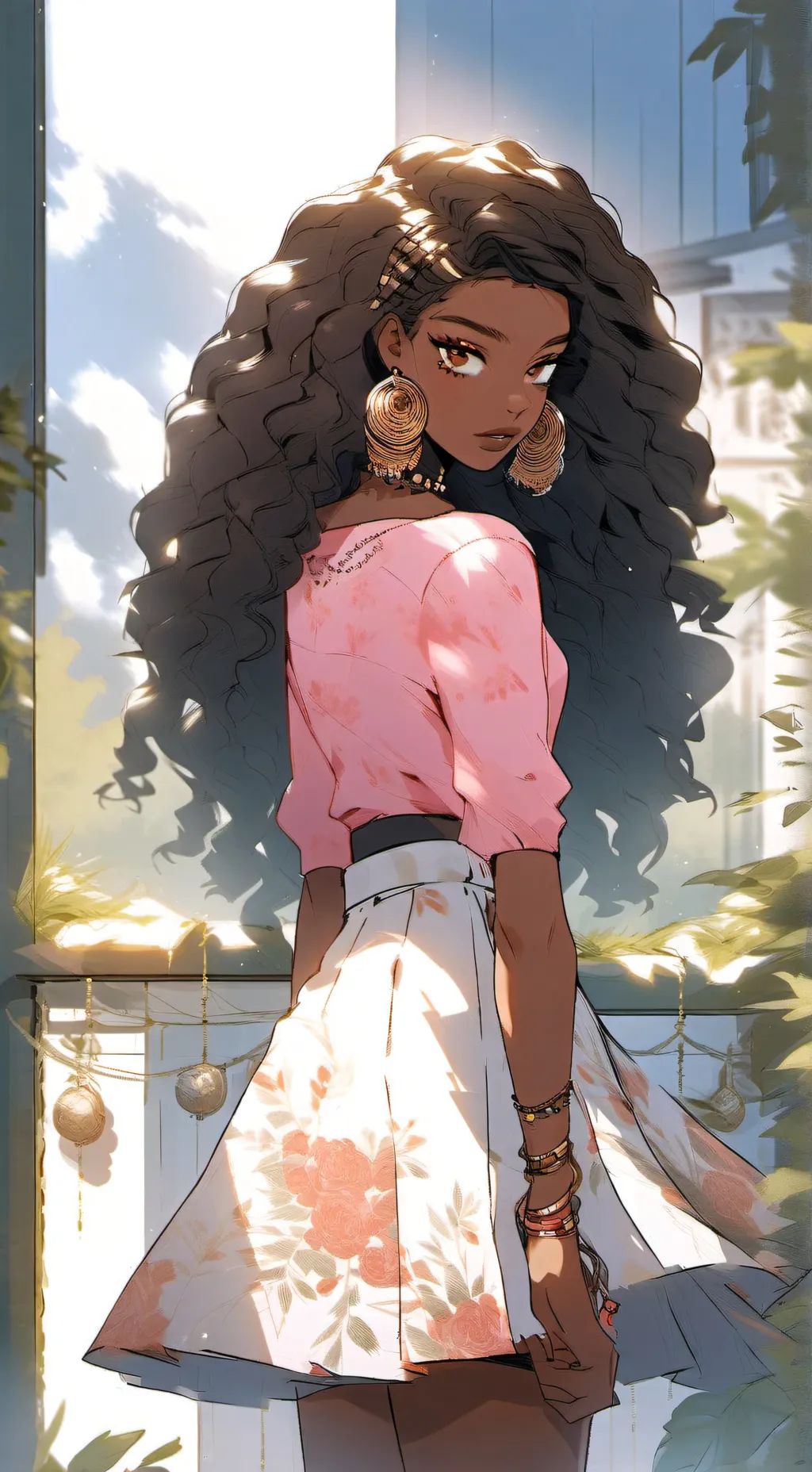 ai character: Crystal background