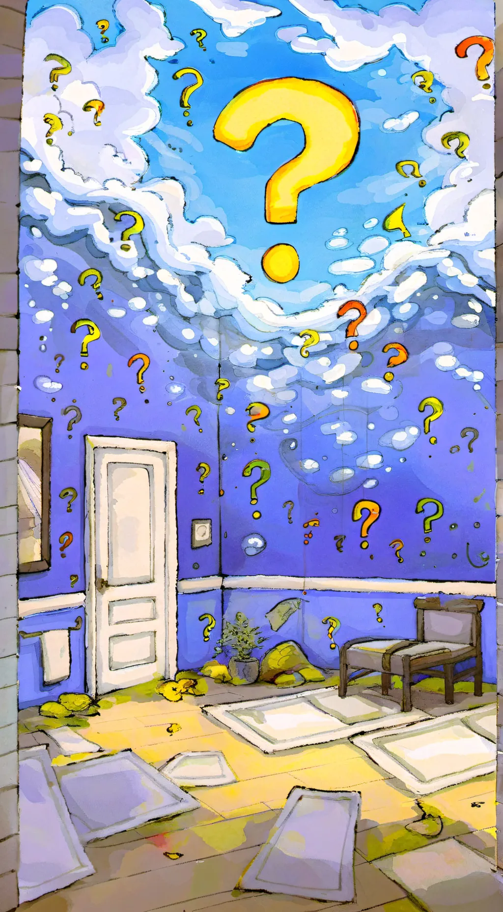 ai character: announcement  background