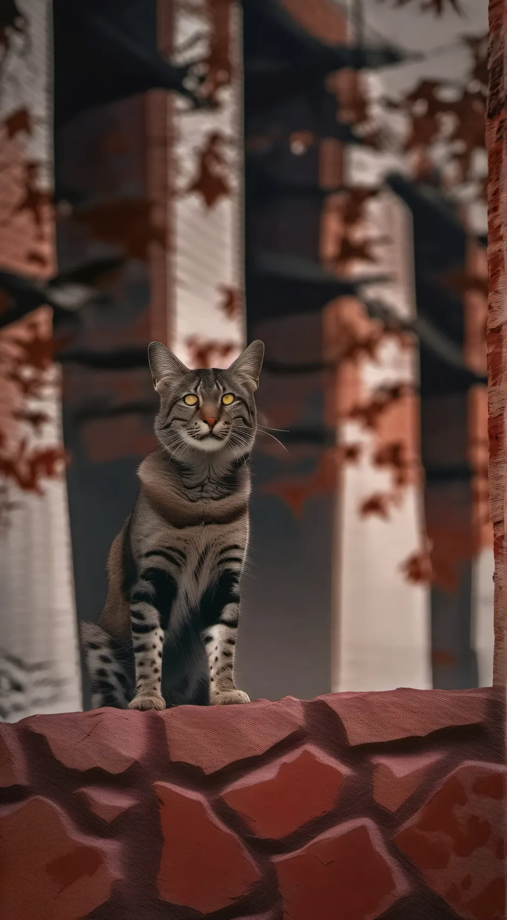 ai character: mha cat background