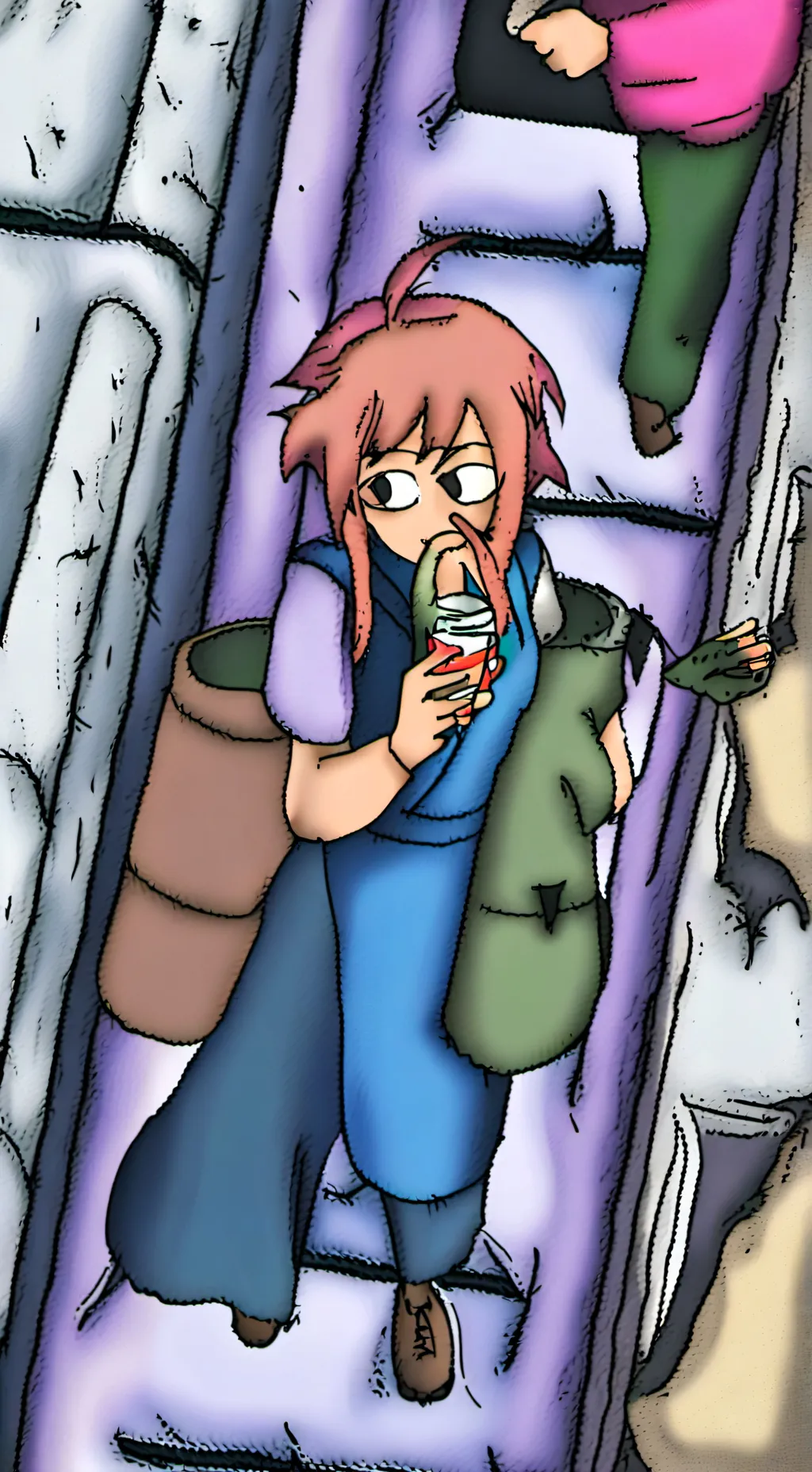 ai character: MHA ON BUS background