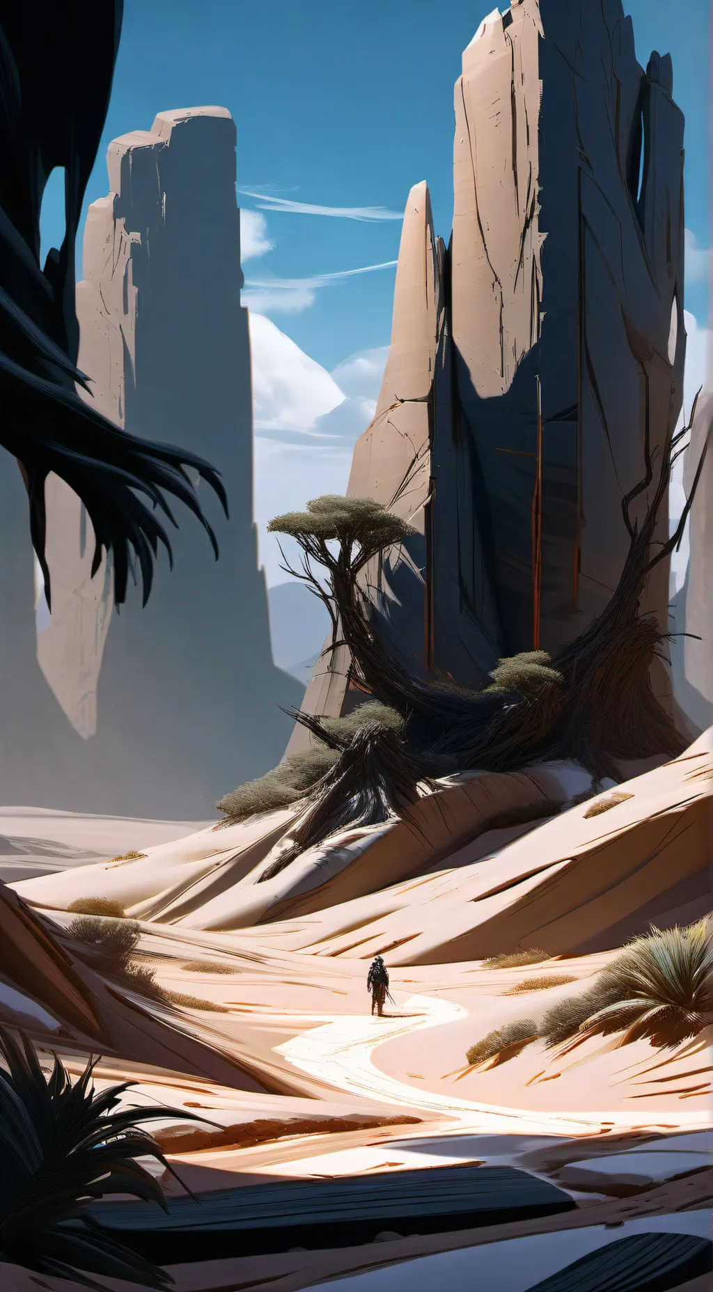 ai character: The plane crash background