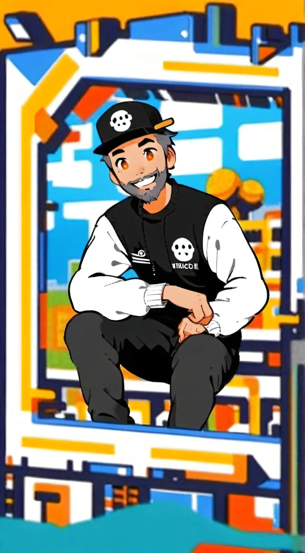 ai character: Thinknoodles  background