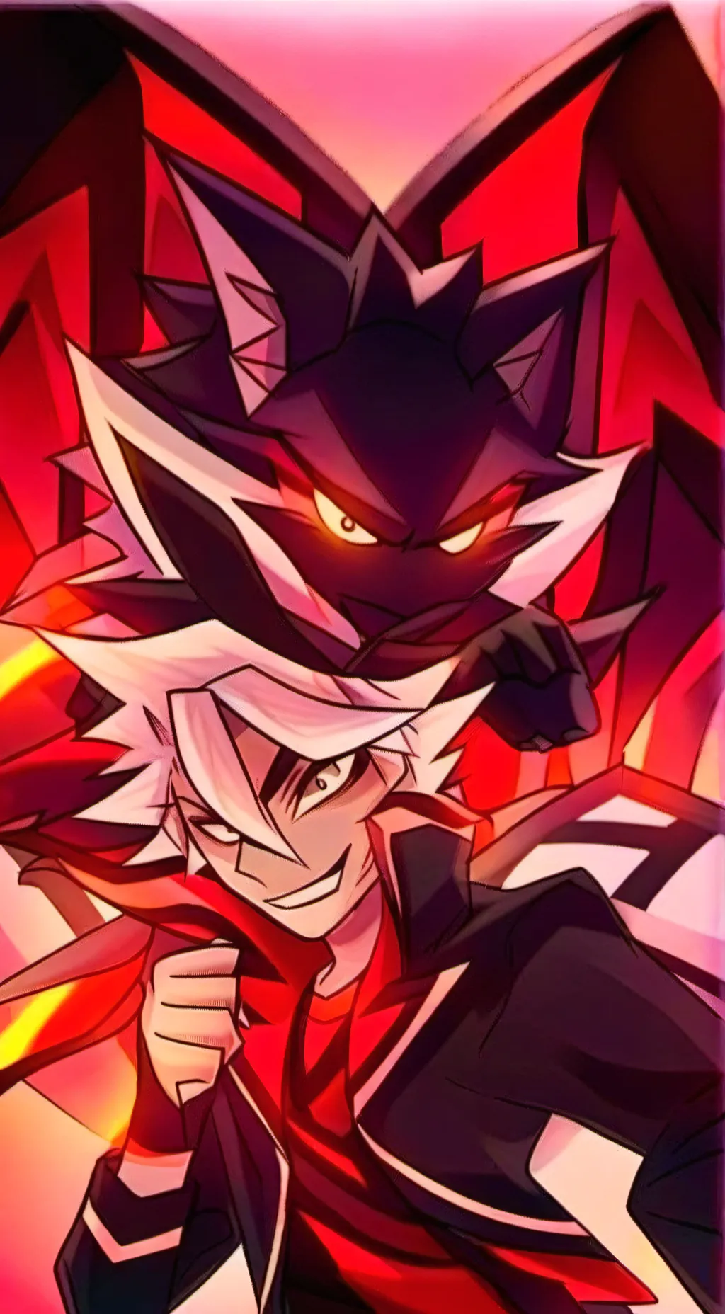 ai character: alastor y lucifer background