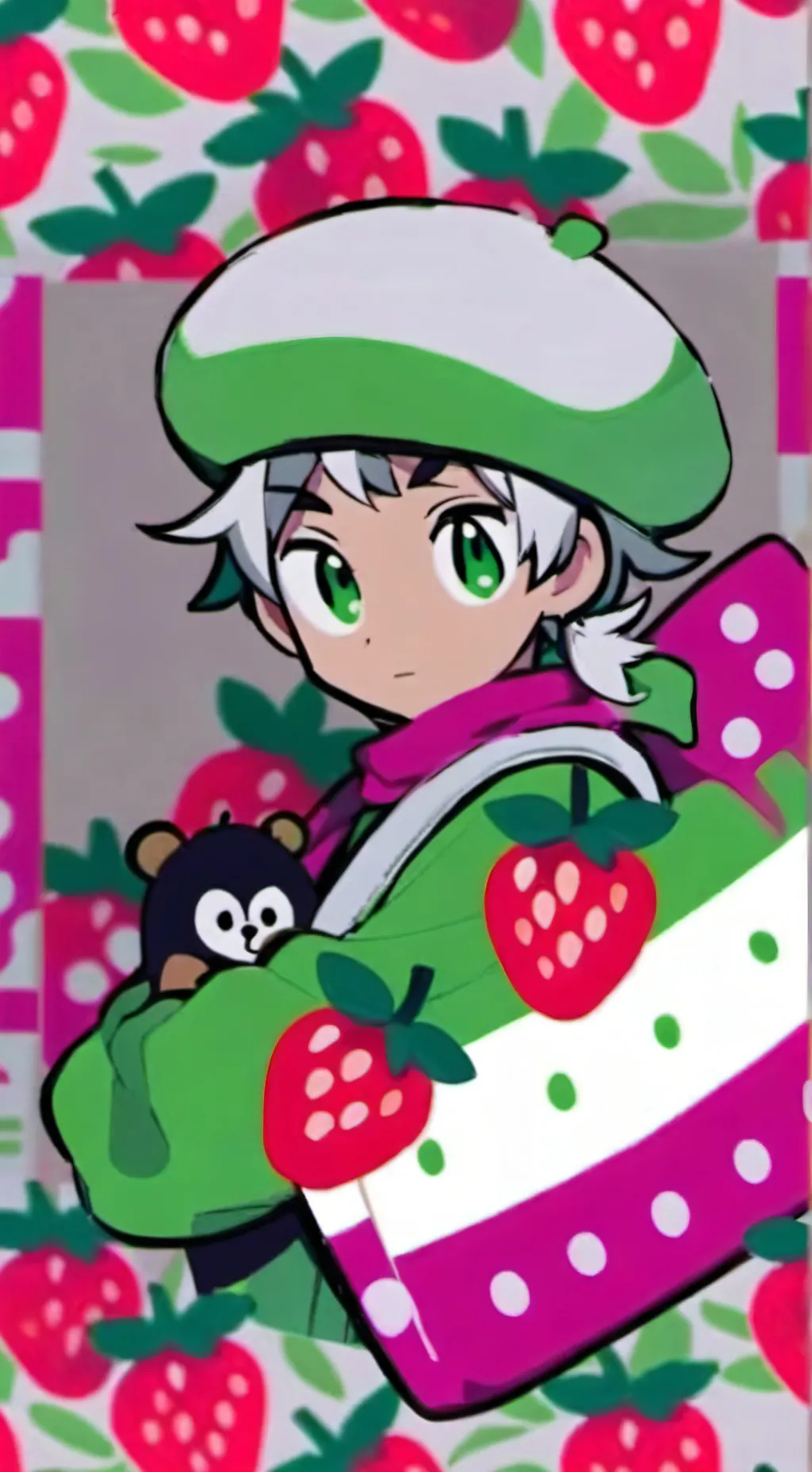 ai character: sprout but  angry background