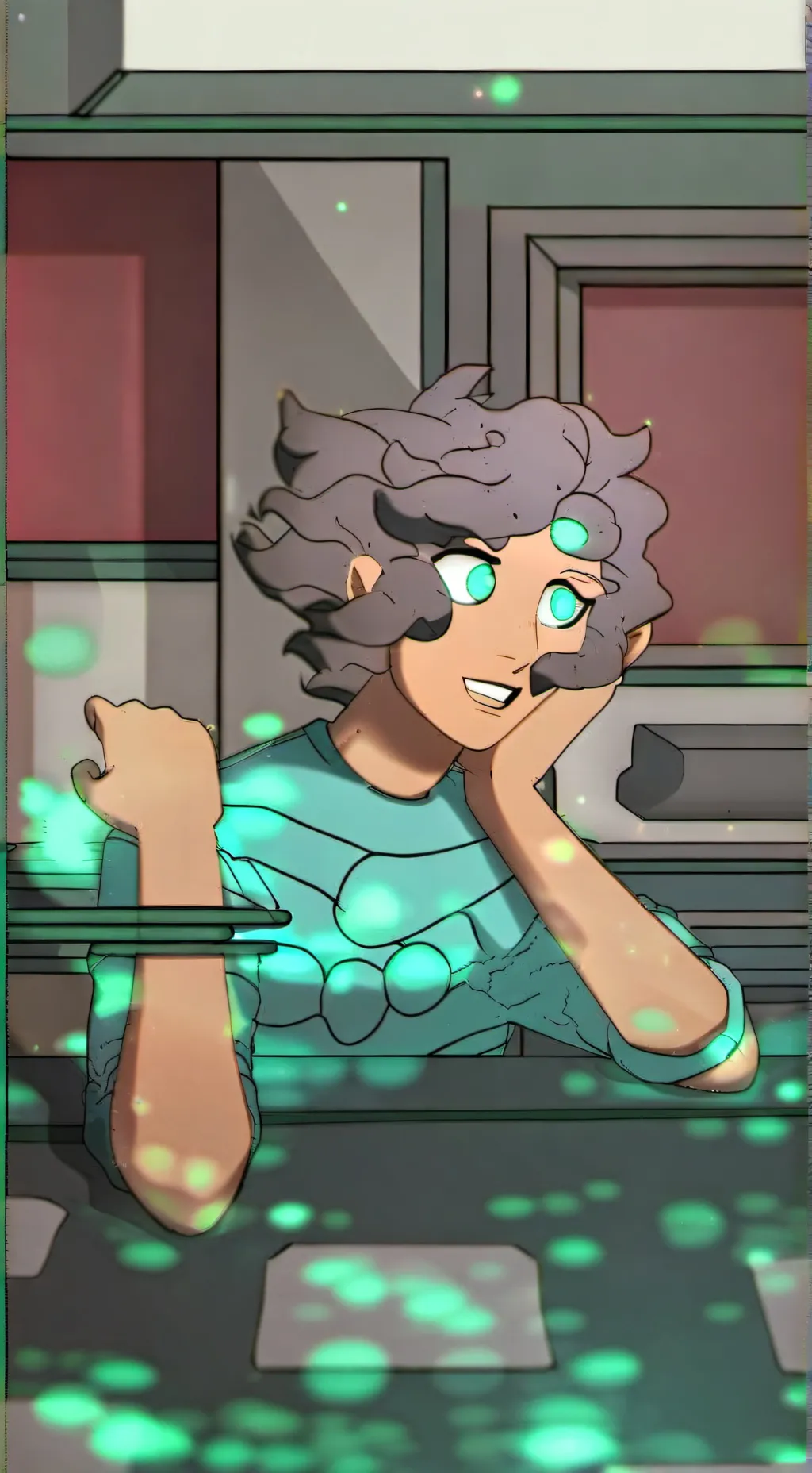 ai character: ladies of the wood background