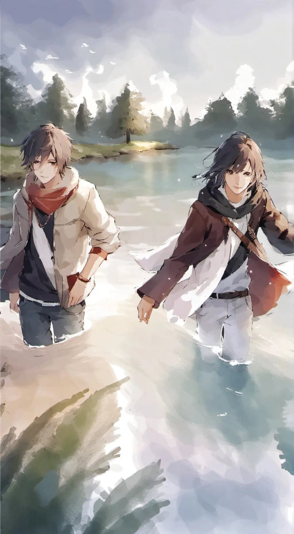 ai character: Friend sleepover background