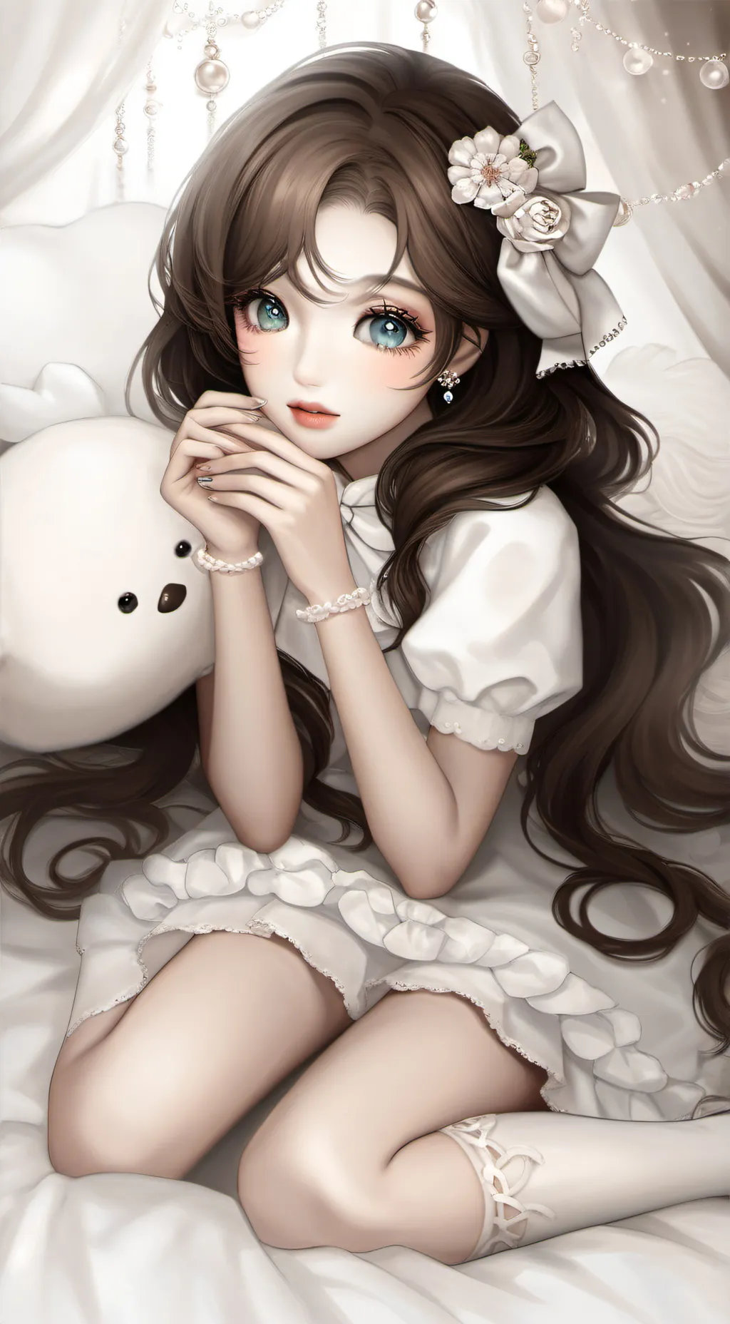 ai character: 🌸Emily💐 background