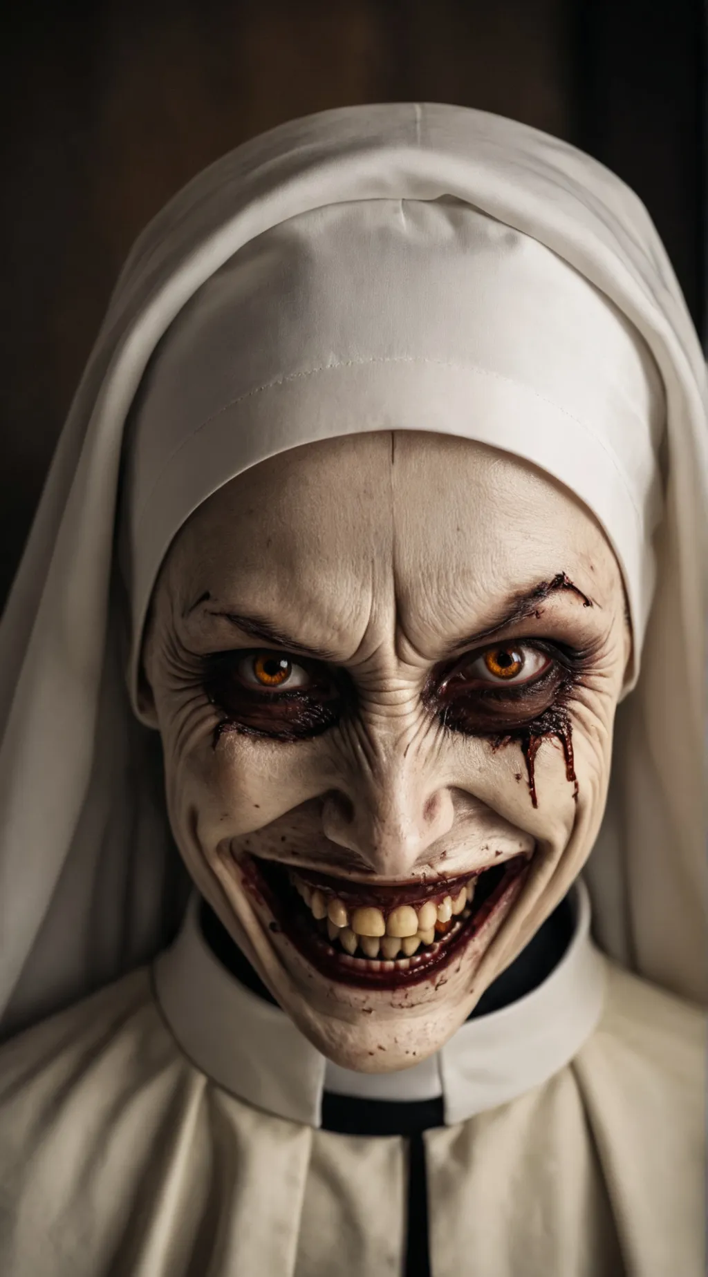 ai character: "I'M UNDER UR BED" background