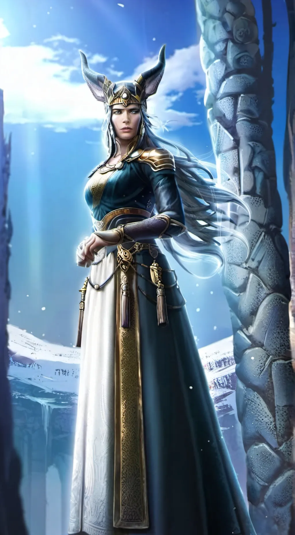 ai character: HighMother maud  background